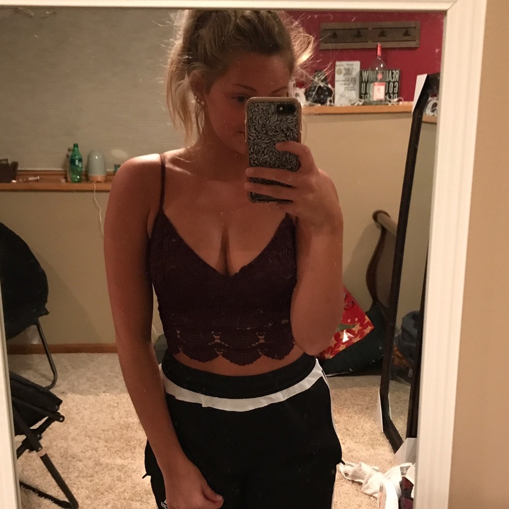 Maroon top from pacsun